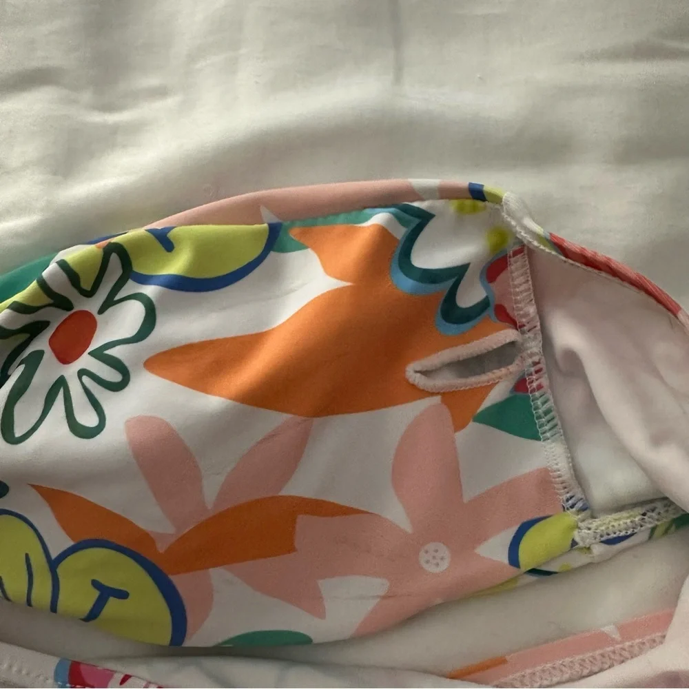 Floral Strapless Bikini